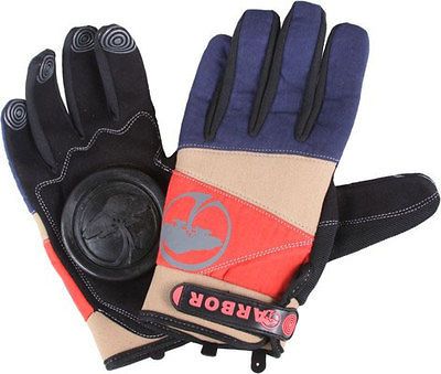 ARBOR LONGBOARD SIGNATURE SLIDE GLOVES Coral/Blue Size L/XL