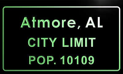 t72412 g Atmore, AL City Limit POP. 10109 Indoor Neon Sign