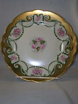 c1909 Moritz Zdekauer Art Nouveau Austrian Plate   Hand Painted