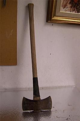 Vintage True Temper Kelly Works Flint Edge double bit axe with handle