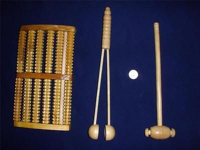 ASIAN MASSAGE PACKAGE Large Massage Roller, Bonger and Hammer 100%