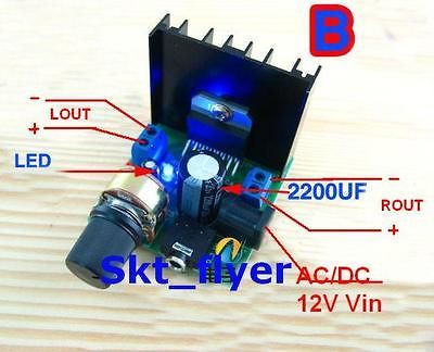 TDA7297 2*15W Audio Amplifier Board 15W+15W Dual Channel DIY AC/DC 12V