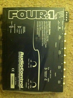 AUDIOCONTROL FOUR.1I IN DASH CAR AUDIO EQ PRE AMP LINE DRIVER