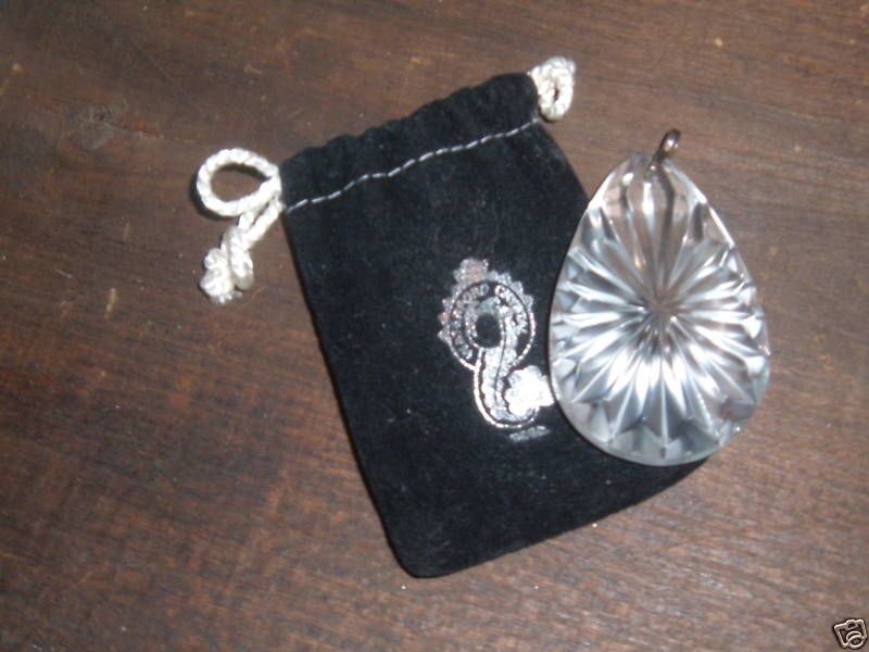 Vintage Waterford Teardrop Chandelier Ornament Pendant