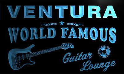 pf2300 b Ventura Guitar Lounge Beer Bar Pub Room Neon Light Sign