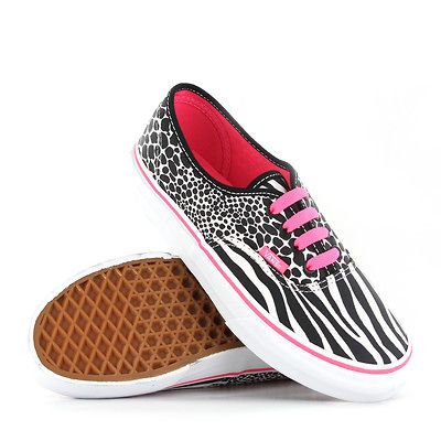 Vans Classic Authentics Zebra Kids Trainers