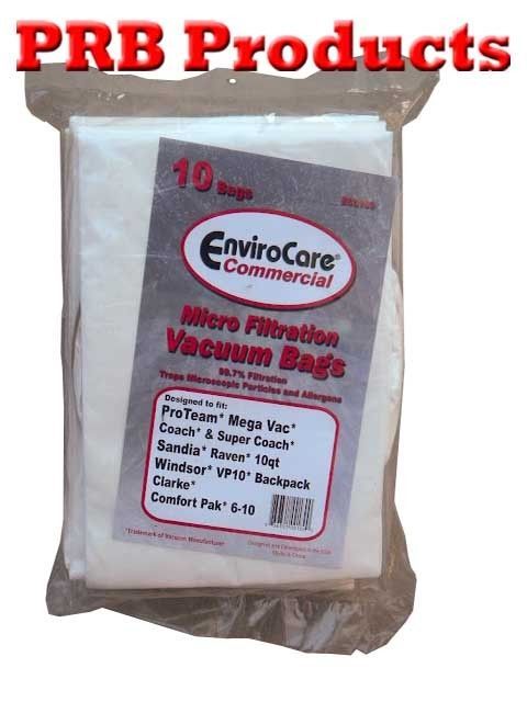 Vacuum Cleaner Bag 10 Quart Clarke Comfort 147109750 Backpack ECC180