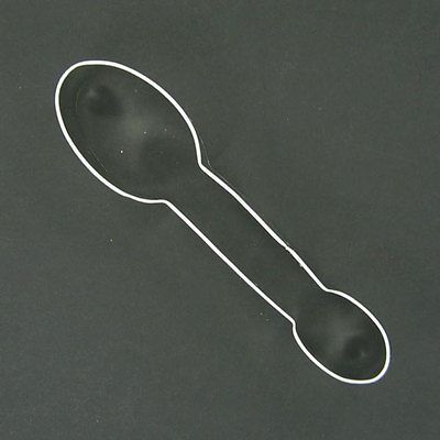 SPOON 4 METAL COOKIE CUTTER FONDANT CLAY STENCIL PARTY FAVORS