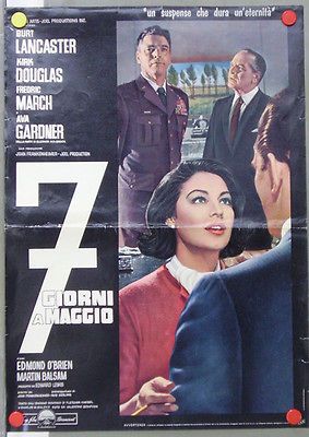 sn11 7 DAYS IN MAY AVA GARDNER GREAT orig POSTER ITALY