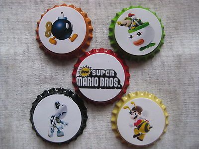 Bulk 10 pcs Baby Super Mario Bro. Resin Flatbacks Scrapbooking Crafts