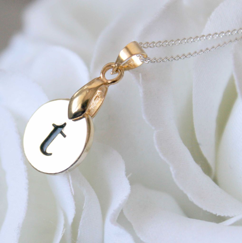 Petite Initial Necklace,Monog ram,Letter A B C D E F G H I J K L M N O