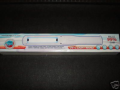 HYGENICLEAN CORDLESS ULTRAVIOLET STERILIZER UV  C WAND SANITIZE BED