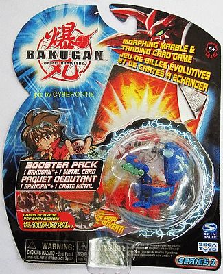 Bakugan Classic B1 Series 1 Blue Aquos JUGGERNOID MOSC Brawler 2007