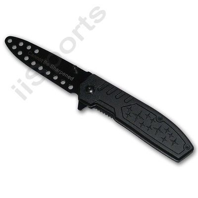 Spring Assist Practice 4 Fighting Folding Metal Knife Trainer BLEM