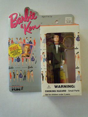 1996 Barbie & Ken The Enchanted Evening Keychain Movable Parts And