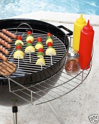 BBQ GRILL CONDIMENTS RACK SEMI CIRCULAR NEW Fast Shipping