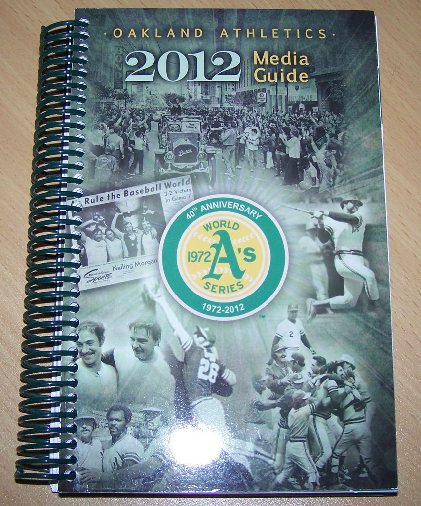 ATHLETICS MEDIA GUIDE 1972 WORLD SERIES 40TH ANNIVERSARY HOT/NEW