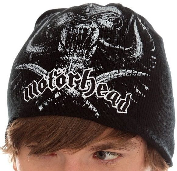 MOTORHEAD WAR HOG HORNED PIG DEMON BASTARD HEAVY METAL BAND BEANIE HAT