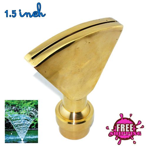 NEW Copper 1.5 Fountain Nozzle Fan Shaped Style Garden Pond FAN