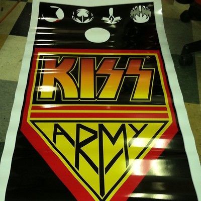 ARMY Full Size Cornhole Board Decals (2) Gene Simmons, BEAN BAG TOSS