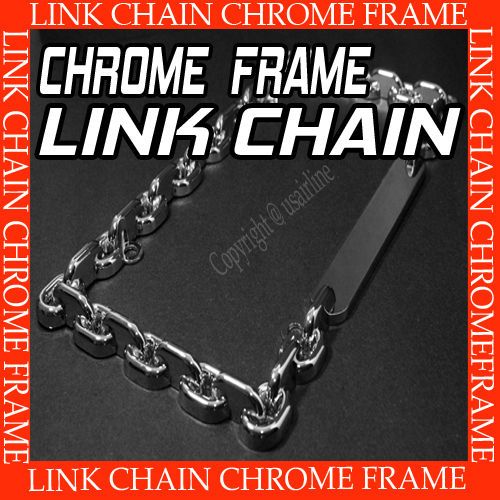 CHAIN LINK METAL LICENSE PLATE FRAME BEST QUALITY AAA+ (Fits Bentley