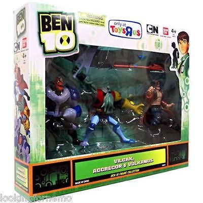 Ben 10 Exclusive 4 Inch Action Figure 3Pack Vilgax, Aggregor, Vulkanus