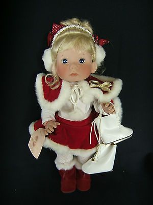 Lee Middleton Christmas Angel 1992 Ice Skater Girl Doll w/ Skates NIB