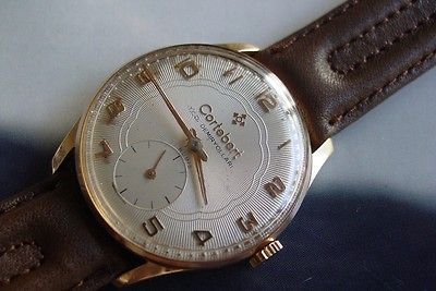 Cortebert Cal 720 Sub Second Turkish Rail Road Gent wristwatch 1950