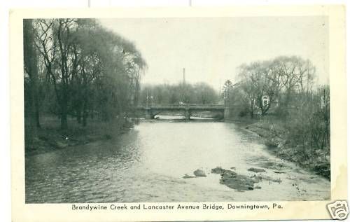 BRANDYWINE CREEK LANCASTER AVE. BRIDGE DOWNINGTON PA