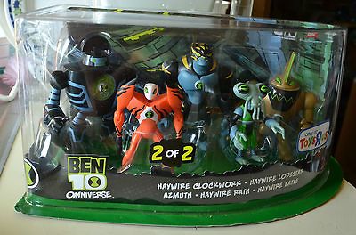 BEN 10 OMNIVERSE 5 PACK CLOCKWORK, LODESTAR,RATH, EATLE,AZMUTH TRU