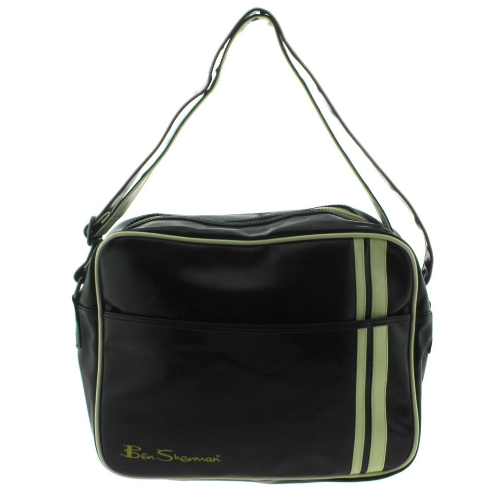 BEN SHERMAN RECORD BAG   BLACK   SPORTS/GYM/SHO ULDER   PVC   RETRO