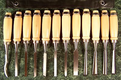 12pc Alloy WOOD CARVING CHISEL TOOL SET new mini lathe