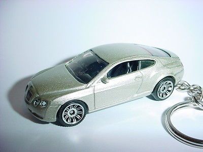 NEW SILVER 2006 BENTLEY GT CONTINENTAL CUSTOM KEYCHAIN fob KEY ring