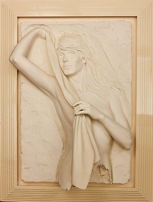 Bill Mack Dazzle Limited Edition Framed Bonded Sand Sculpture   White