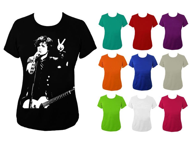 Womens Billie Joe Armstrong Green Day T shirt UK 6 18