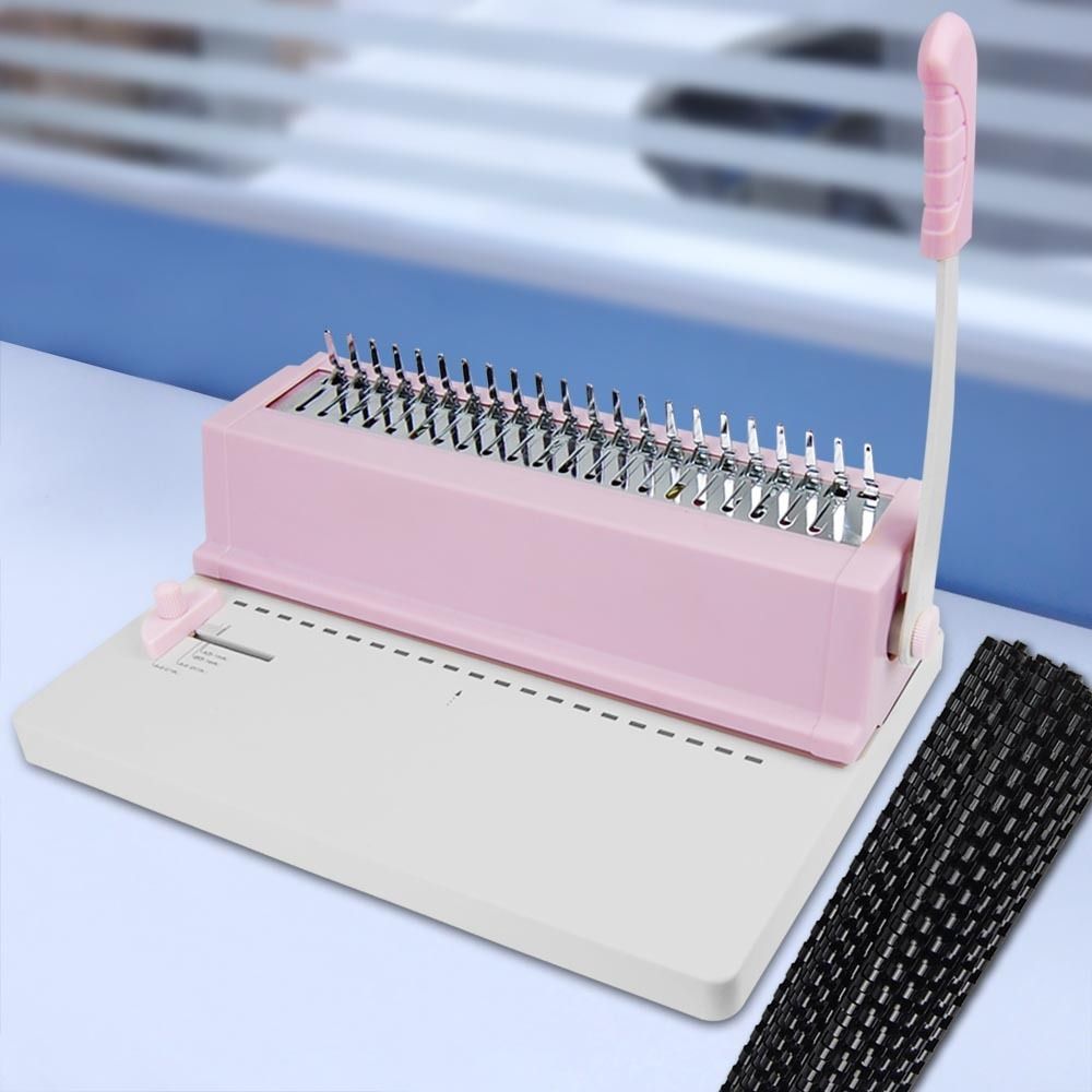 250 Sheets Paper Comb Punch Binder Binding Machine Report Scrapbook w