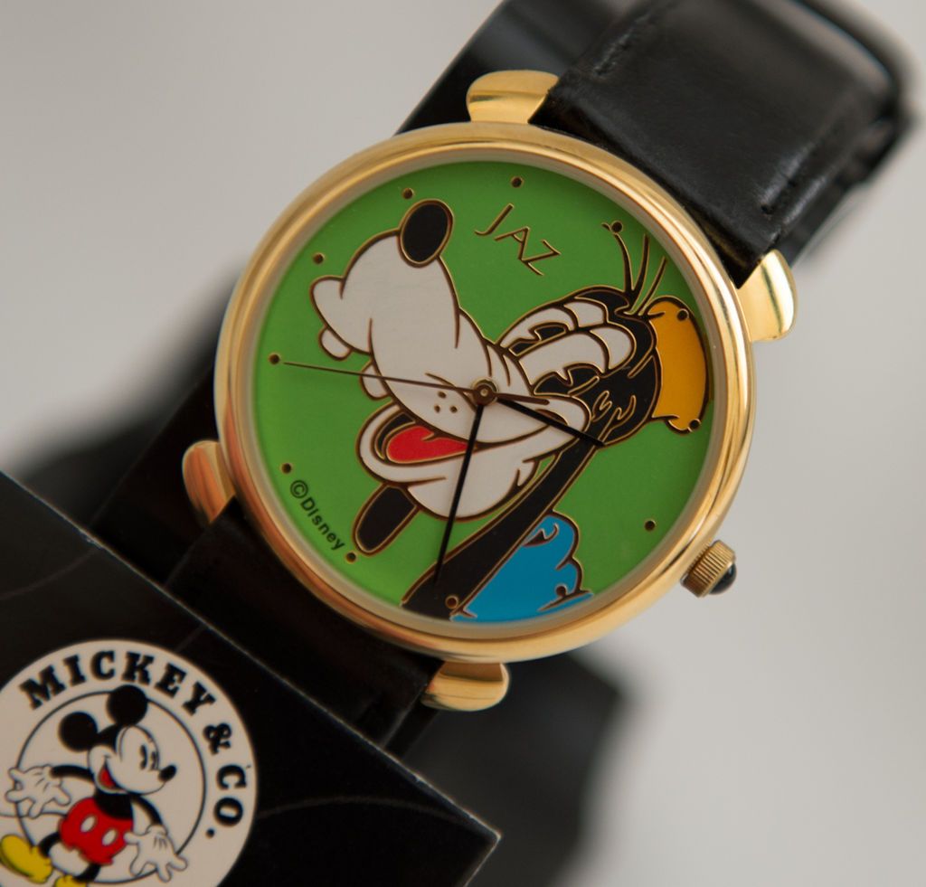 Disney Goofy Big Face Jaz Seiko Watch RARE