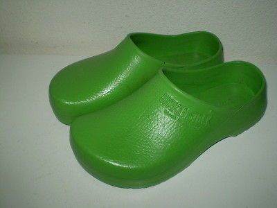 Birkenstock Lime Green Garden/Kitchen Clogs Mules Shoes Wmns 7 38 No