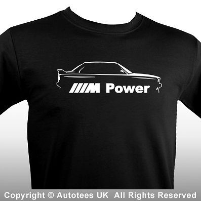 BMW 3 SERIES M3 E30 M POWER INSPIRED CAR T SHIRT