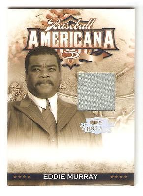 EDDIE MURRAY 2008 Donruss Threads Americana ORIOLES HOF GAME USED