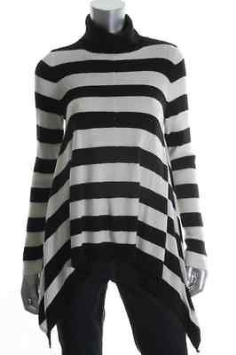 black and white striped turtleneck