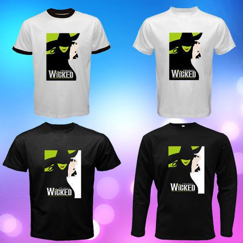 WICKED MUSIC *WIZARD OF *OZ Men T shirt size S to 3XL