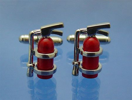 Fire Extinguisher Cufflinks L @@ K