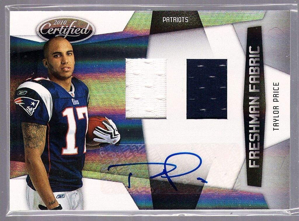 OHIO PATRIOTS 2010 LEAF AUTO JERSEY FABRIC RC DUAL #51/699 ROOKIE