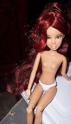 RED HAIR WIG FITS BALD BRATZ BRATILLAZ MONSTER HIGH LIV DOLL TOY