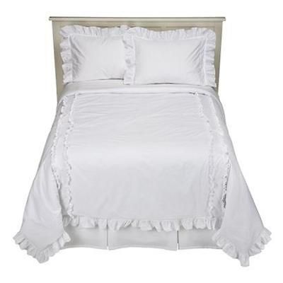 New Simply Shabby Chic Heirloom Full/Queen Comforter Set White Cottage