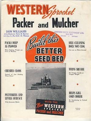 WESTERN SPROCKET PACKER AND MULCHER  WESTERN LAND ROLLER CO