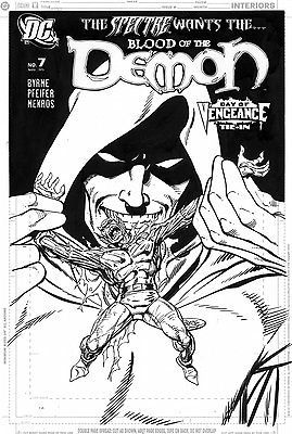 BLOOD OF DEMON #7 cover  Spectre vs Demon , JOHN BYRNE