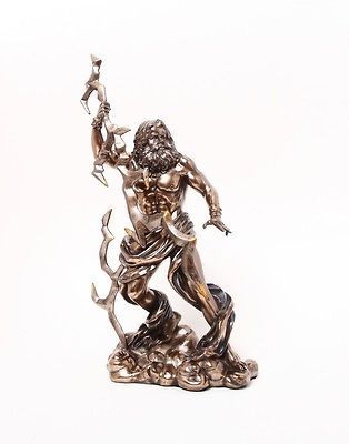 Greek God Zeus Statue Ruler of Mount Olympus Roman Jupiter Sky Thunder