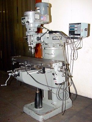 1993 BRIDGEPORT SERIES I VERTICAL MILL w/ACU RITE DRO, SERVO FEED